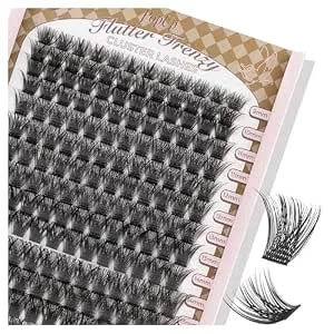 Popup Cluster Lashes 168pcs Wispy Lash Clusters Soft D Curl Eyelash Clusters Russian Lashes Clusters Diy Eyelash Extensions At Home,Thin Bank 9-18mm Mix (y56)