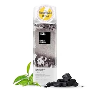 Igk First Class Charcoal Detox Dry Shampoo - Deep Cleansing For Oily Hair & Odor Absorbing - Adds Volume & Texture - For All Hair Types - 6.3 Oz