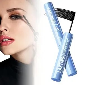 Waterproof Fibre Mascara, 2026 New Long-Lasting 3d Curling Eyelash, Upgraded Waterproof Wand Mascara Tubing, Black Washable, Smudge Proof No Flaking (1pc)
