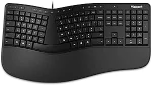 Microsoft Ergonomic Keyboard For Business - Wired - Black