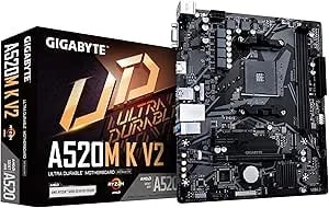 Gigabyte a520m K v2 (Rev. 1.0) Chipset Amd a520 am4, Matx, ddr4 - a520m K v2 1.0 Mae Card