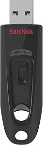 Sandisk Ultra Usb Flash Drive, 128 Gb, Black (sdcz48-128g-a46)