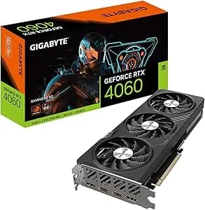Gigabyte Geforce Rtx 4060 Gaming Oc 8g Graphics Card, 3x Windforce Fans, 8gb 128-Bit gddr6, Gv-n4060gaming Oc-8gd Video Card
