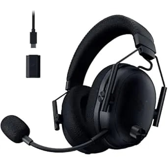 Razer Blackshark V3 Pro Wireless ANC Gaming Headset For PC: Full Band Mic - 50mm Drivers - 2.4 Ghz, Bluetooth, USB, 3.5mm - Works With Mac, PS5, Nintendo Switch, Smartphone - 70 Hr Battery - Black