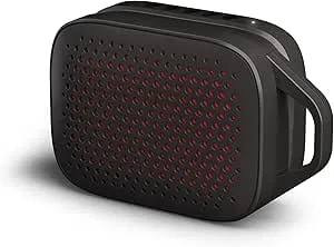 Philips s1209 Portable Bluetooth Speaker,Wireless Speakers With Extra Bass,Quality Sound,12 H Battery,Tws Pairing,Support Stereo Sound,Bluetooth 5.3,ipx4 Waterproof,For Indoor & Outdoor,Small,Black