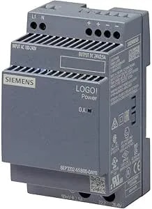 Siemens 6EP3332-6SB00-0AY0 Logo!Power 24 V / 2.5 A Stabilized Power Supply Input: 100-240 V AC Output: DC 24 V / 2.5 A