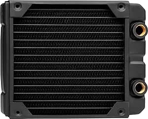 Corsair Hydro X Series, xr5 140 Mm Water Cooling Radiator (Single 140mm Fan Mounts, Premium Copper Construction, Polyurethane Coating, Integrated Fan Screw Guides) Black