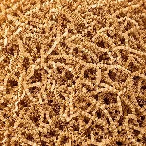 Sukh Brown Crinkle Paper Filler - Shredded Paper, Gift Basket & Box Wrap - Confetti Stuffing For Christmas, Halloween, Thanksgiving, Valentine'S Day, Easter, Mother'S Day, Wedding, Birthday,5oz