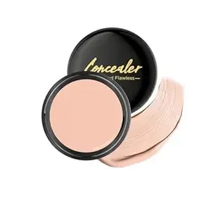 Qic Under Eye Concealer - Pot Concealer Full Coverage Brightener Waterproof To Cover Blemishes, Dark Circles, Redness And Spots Crease-Proof Color Corrector Makeup(Light Skin Tone,0.53oz)