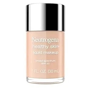 Neutrogena Healthy Skin Liquid Foundation Makeup With Broad Spectrum Spf 20 Sunscreen, Lightweight, Medium Coverage Makeup With Sunscreen And Pro-Vitamin b5, Soft Beige 50, 1 Fl. Oz
