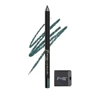 Xtreme Lashes Glideliner Long Lasting Eye Pencil With Sharpener, Velvet Teal, 0.04 Oz, Waterproof Makeup, Gel Formula, Blendable, Smudge, Fade, & Sweat Proof