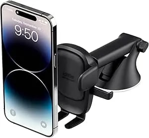 Iottie Easy One Touch Advanced Universal Car Mount Dashboard & Windshield Suction Cup Phone Holder For Iphone, Samsung, Google, All Smartphones