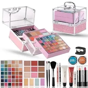 Hot Sugar Teen Makeup Kit For Girls 13-15, Makeup Gift Set For Birthday Parties Makeovers & Christmas (Pink)