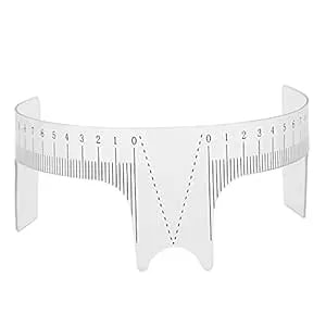 Microblading Brow Shape Design Ruler Measure Tool, Eyebrow Ruler Mapping Professional Eyebrow Ruler, Transparent, Reusable, Convenient, Microblading Kit For Home Use Shop (Nose Bridge Ruler Type A)