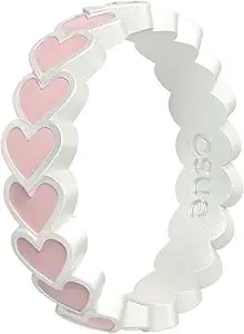 Enso Rings Hearts Accent Silicone Ring Collection