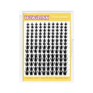 Manga Lash Clusters 8-18mm Fairy Eyelash Clusters Diy Lash Extension Spikes 0.3mm Wispy Natural Individual Cluster Eyelash Extensions D Curl, California Sunset