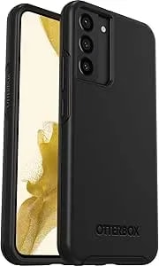 Otterbox Galaxy s22+ Symmetry Series Case - Black, Ultra-Sleek, Wireless Charging Compatible, Raised Edges Protect Camera & Screen