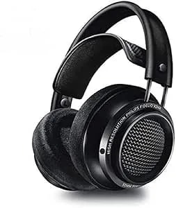 Philips Fidelio X2HR Over The Ear Open Back Wired Headphone 50mm Drivers- Black Professional Studio Monitor Headphones With Detachable Cable