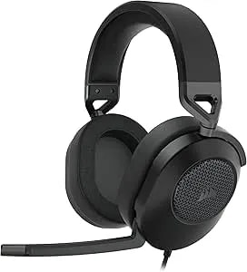 Corsair HS65 Surround Multiplatform Wired Gaming Headset – Dolby Atmos – Sonarworks Soundid – Icue Compatible – PC, Mac, PS5, PS4, Xbox, Nintendo Switch, Mobile – Carbon