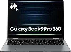 Samsung 16” Galaxy book5 Pro 360 Copilot+ Pc, Ai Computer, Intel Core 7 Ultra Processor, 3k Amoled (2880x1800) Touchscreen, S Pen,120hz, Dolby Atmos, Student Laptop, Lightweight, All-Day Battery Life
