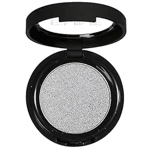 Is'Mine Ismine Single Eyeshadow Powder Palette (Silver Gray) Shimmer Gray, High Pigment, Longwear Single Grey Eye Makeup For Day & Night (#14)