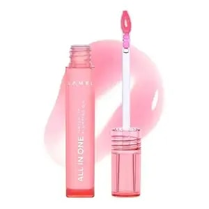 Lamel All-In-One Tinted Lip Oil - Peachy - Volumizing & Hydrating Lip Oil - Plumping And Scented Gel For Day & Night Use - Long-Lasting Formula - 401 Shade - 0.1 Fl Oz
