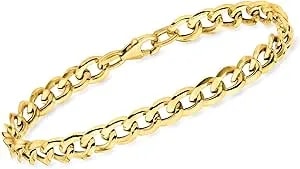Ross-Simons Italian 18kt Yellow Gold Curb-Link Bracelet