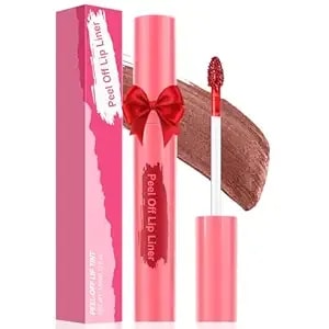 Lip Stain Peel Off - Long Wear Tattoo Lip Liner, Waterproof & Transfer-Proof Peel Off Lip Stain With Matte Finish, Gifts For Women (Cocoa, 1 Count(Pack Of 1))