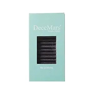 Decemars New 8d W Shape Eyelash Extensions 0.07mm Thickness D Curl 10mm Natural Look Volume Clusters Matte Black Premade Fans Eye Lashes Easy Fanning False Eyelashes Fluffy (8d-0.07-D, 10mm)