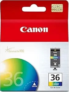 Canon Cli-36 Genuine Color Ink Tank, Compatible With mini320, mini260, ip100, ip110, tr150 And tr160 Printers