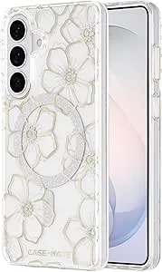 Case-Mate Samsung Galaxy s26 Plus Case [Magnetic And Wireless Charging] - Sparkly Floral Phone Cover W/12ft Drop Protection - Premium Magnetic Phone Case For Samsung Galaxy s26 Plus 6.7" - Floral Gems