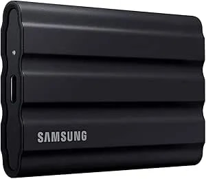 Samsung t7 Shield 2tb, Portable Ssd, Up-To 1050mb/S, Usb 3.2 gen2, Rugged,ip65 Water & Dust Resistant, For Photographers, Content Creators And Gaming, Extenal Solid State Drive (Mu-pe2t0s/Am), Black