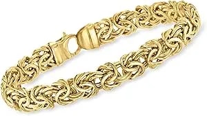 Ross-Simons 14kt Yellow Gold Byzantine Bracelet
