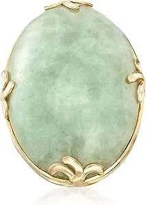 Ross-Simons Jade Ring In 18kt Gold Over Sterling