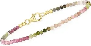 Ross-Simons Bead Bracelets In 18kt Gold Over Sterling