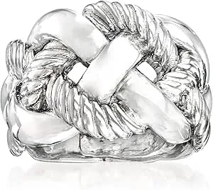 Ross-Simons Italian Sterling Roped Ring