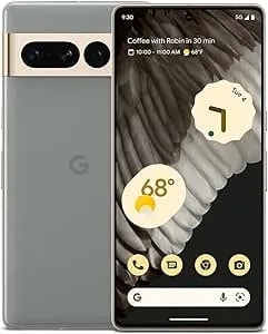 Google Pixel 7 Pro 5G 128GB 12GB RAM 24-Hour Battery Factory Unlocked For GSM Carriers Global Version - Hazel (Renewed)