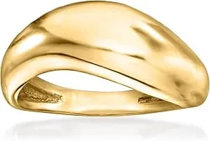 Ross-Simons 18kt Gold Over Sterling Sculptural Ring