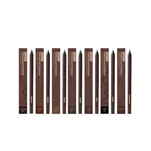 Eadwe 24 Hr Waterproof Eyeliner Duo Sharpenable Eye Pencil, 2025 New Persona Eyeliner Pencil Waterproof, No Smudging, Fading, Smooth And Easy To Color (All)