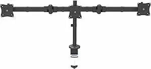 Startech.Com Desk Mount Triple Monitor Arm - Ergonomic VESA 3 Monitor Mount Up To 27" - Articulating & Height Adjustable Pole Mount - Tilt/Swivel/Rotate LCD/LED Screen - Desk Clamp/Grommet (Armtrio)