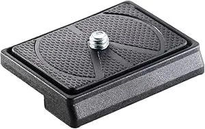 Manfrotto 200lt-Pl Technopolymer & Fiber Glass Rectangular Light Quick Release Plate,Black,4 X 1.7 X 2.1