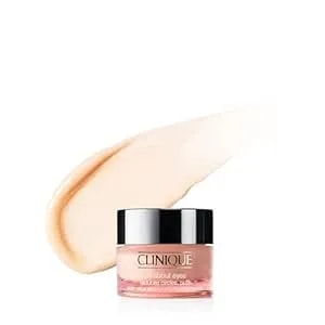 Clinique All About Eyes Lightweight Eye Cream With Vitamin C - Hydrating, Brightening, Depuffing + Dark Circle Reducing, Mini Travel Size, 0.5 Ounce