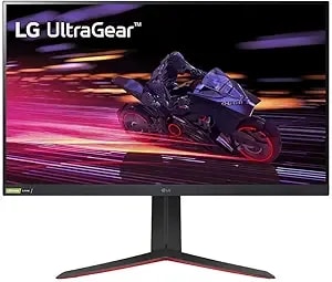 Lg 32gp750-B 32 Inch Qhd (2560 X 1440) Ips Ultragear Gaming Monitor With 1ms (Gtg) And 165hz Refresh Rate, Nvidia G-Sync Compatible With Amd Freesync Premium, Tilt/Height/Pivot Adjustable - Black