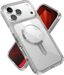 Speck Gemshell Grip +MS Case For Iphone 17 Pro Max - Clear/Clear - Slim Protective Grip - Drop Protection - Magsafe Compatible