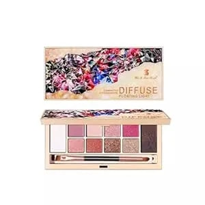 Sparkly Eyeshadow Palette Glitter Eyeshadow Palette,10 Colors Shimmer Eyeshadow Palette Sparkly Eyeshadow Eye Shadow Glitter Highly Pigmented Long Lasting Waterproof Shimmery Eyeshadow (1#)