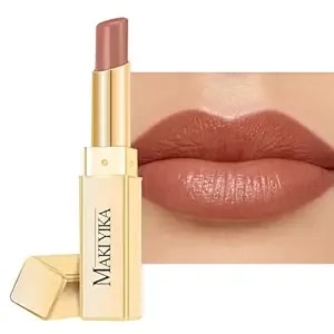 Maki Yika Moisture Nude Lipstick For Women Hydrate Tinted Lip Balm For Mother'S Day Dry Cracked Lips Sheer Lipstick Lip Tinted Glossy Finish,ma055 Mica Nude