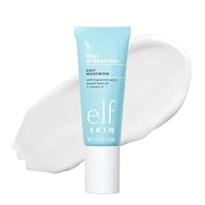 E.L.F. Skin Holy Hydration! Daily Hydration Moisturizer, Lightweight Face Cream, Hydrating With Aloe & Jojoba, Smooths & Softens Skin, All Skin Types