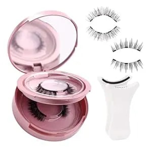Fadlash 2 Pair Magnetic Lashes Natural Look Reusable Magnetic Eyelashes With Applicator No Glue Needed Wispy Lashes Soft False Eyelashes (a1)