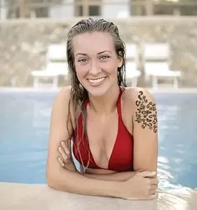 Leopard Print Temporary Tattoos – 2 Sheets 4.5" X 4.5" – Cut & Apply Animal Print Spots Anywhere – Festival, Costume & Party Body Fake Tattoos