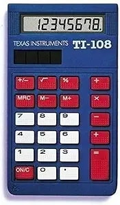 Texas Instruments Ti-108 Solar Power Calculator/Teacher’S Kit (Set Of 10)
